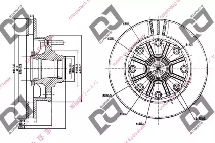 Тормозной диск DJ PARTS BD1227